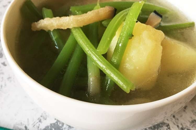 山菜みずの味噌汁 もぎりみず汁 レシピ 作り方 By Ecopeco クックパッド 簡単おいしいみんなのレシピが356万品