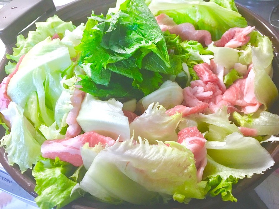 【レタス&豚肉】 ミルフィーユ鍋の画像