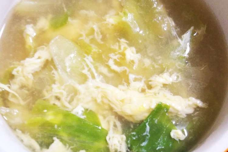 超簡単 レタスと卵のさっぱりスープ レシピ 作り方 By ｻﾞ ワンピース クックパッド 簡単おいしいみんなのレシピが352万品