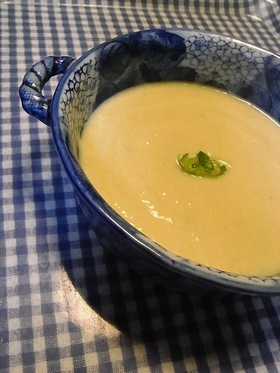 太ねぎの豆乳ポタージュ☆チーズ風味