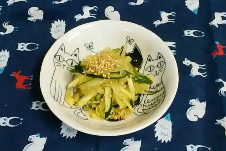 きゅうりとたくあん小鉢 レシピ 作り方 By 蕎麦の華 クックパッド
