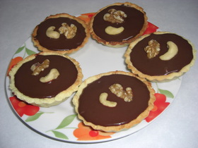 バレンタインチョコナッツタルト