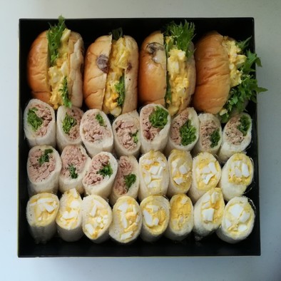 お弁当にべんりなクルクル★サンドイッチの写真