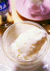 バニラ風味のヘルシーチーズアイス