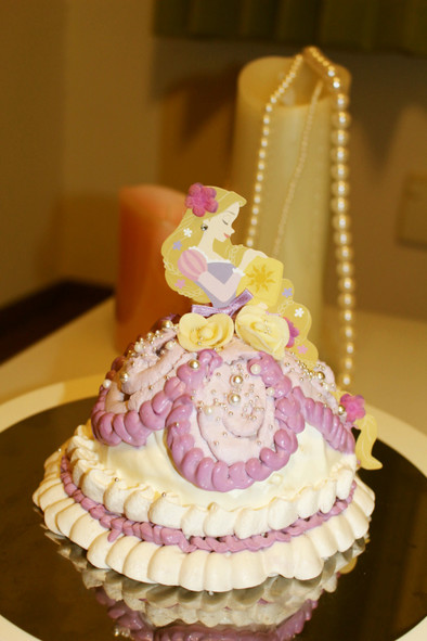 ラプンツェルのドールケーキの写真
