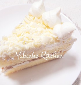 ふわふわ!ホワイトチョコケーキ