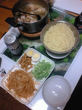 ソーキソバベースの極上つけ麺