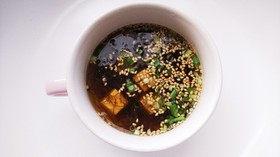 食欲がない時にも!さっぱり☆もずくスープ
