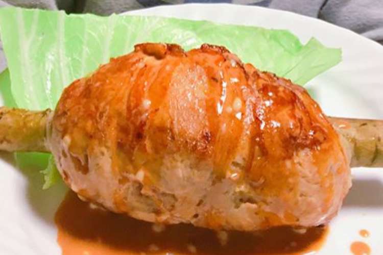 ハンバーグ 骨つき肉風 原始人料理 レシピ 作り方 By Saorindesu クックパッド