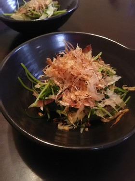 おかひじきとみょうがのさっぱり和え