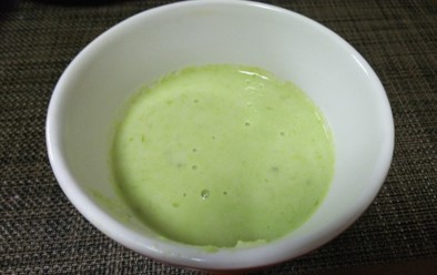 絶品・グリーンアスパラのクリームスープの写真