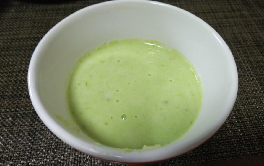 絶品・グリーンアスパラのクリームスープの画像
