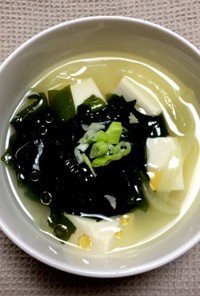【基本】生わかめスープ