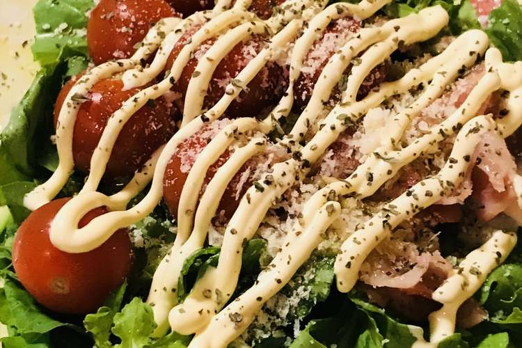 ベーコン トマトとルッコラのサラダ レシピ 作り方 By Bistromiti クックパッド 簡単おいしいみんなのレシピが357万品