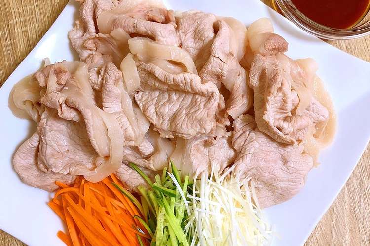 韓国ダレの豚しゃぶ野菜巻き レシピ 作り方 By 和食キッチンしのぶ クックパッド