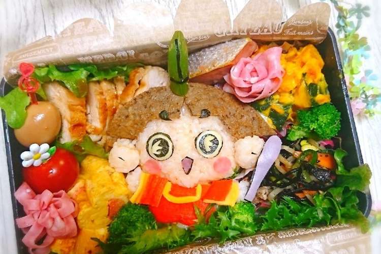 おじゃる丸 弁当 キャラ弁 レシピ 作り方 By にｬん吉 クックパッド