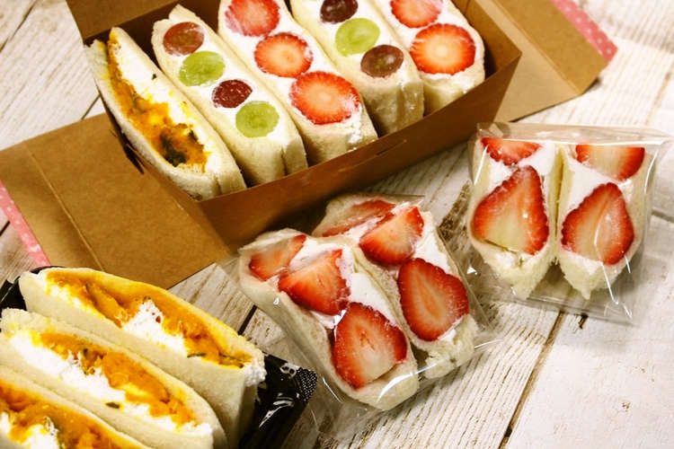 萌え断面 フルーツサンドイッチ レシピ 作り方 By Haraya クックパッド 簡単おいしいみんなのレシピが376万品