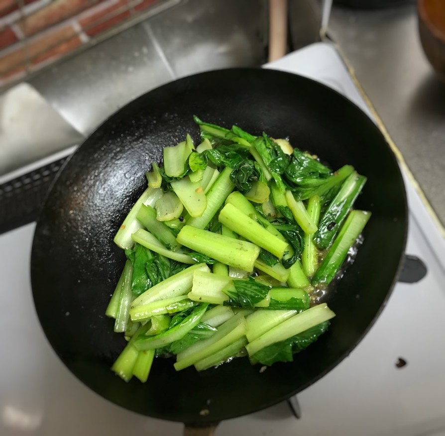 小松菜のガーリック炒めの画像