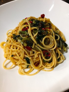 超簡単っ!海苔の佃煮の冷製パスタ