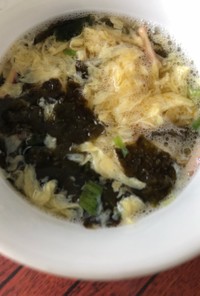 味付け海苔の卵スープ