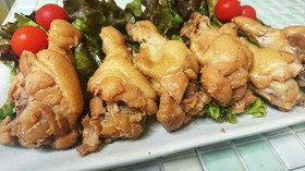 簡単☆炊飯器で甘辛手羽元煮☆