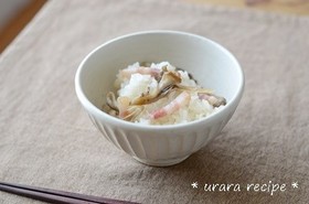 ベーコンと舞茸の炊き込みご飯