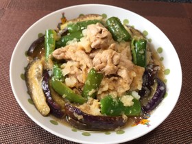 豚ロース切り落としの大根おろし添え