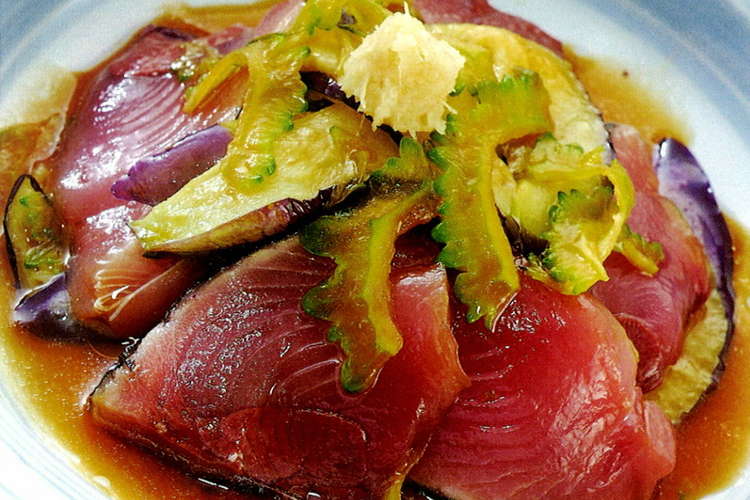 カツオと夏野菜のさっぱりあえ レシピ 作り方 By さかなのまち焼津市 クックパッド 簡単おいしいみんなのレシピが356万品