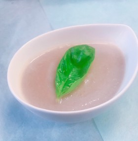 甘〜い!紫玉ねぎの冷製ポタージュスープ
