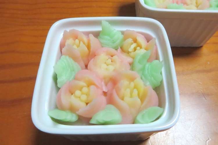 あんフラワーのココットケーキ レシピ 作り方 By はす６ クックパッド