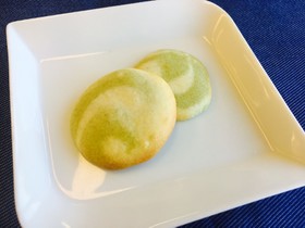抹茶とバニラのくるくるクッキー