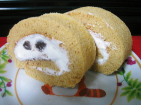 フワフワきなチョコロールケーキ