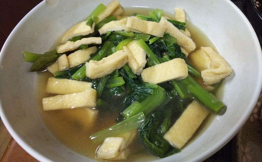 簡単・小松菜とアスパラガスの煮浸しの画像
