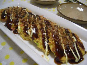 ヘルシー♪麩のお好み焼き