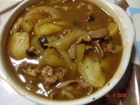 ラム肉入り スープカレー