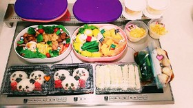 運動会2018パンダ弁当