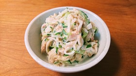 大根とキュウリのシーチキンサラダ