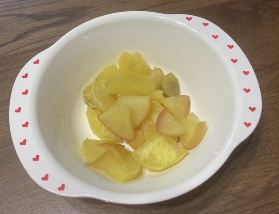 さつま芋とりんごの重ね煮の画像
