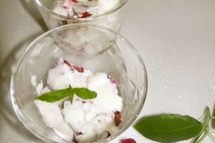 シャーベットwithジューンベリー レシピ 作り方 By Mammy1073 クックパッド 簡単おいしいみんなのレシピが360万品