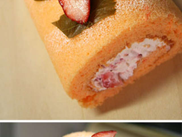 ひな祭りにも 米粉de桜色のロールケーキ By しおあじ クックパッド 簡単おいしいみんなのレシピが324万品