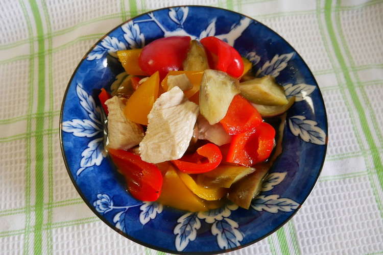 夏野菜と鶏むね肉のマリネ レシピ 作り方 By 花の首飾り クックパッド 簡単おいしいみんなのレシピが357万品