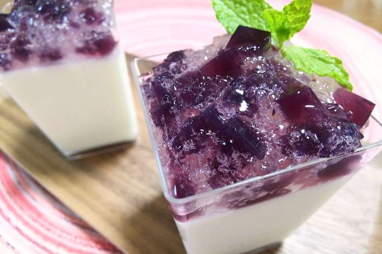 四季を楽しむ 紫陽花を思うゼリー レシピ 作り方 By もへほっぺ クックパッド 簡単おいしいみんなのレシピが356万品