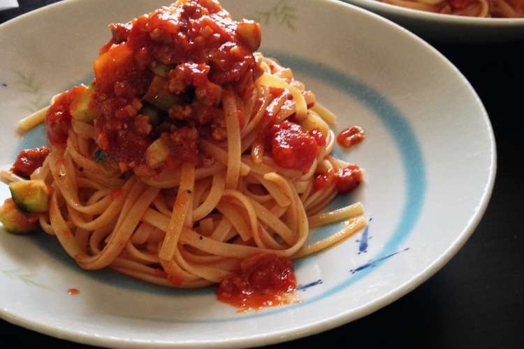 ひき肉とトマトの冷製パスタ レシピ 作り方 By 比呂子ん クックパッド 簡単おいしいみんなのレシピが356万品