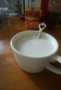 麦茶ミルク割り