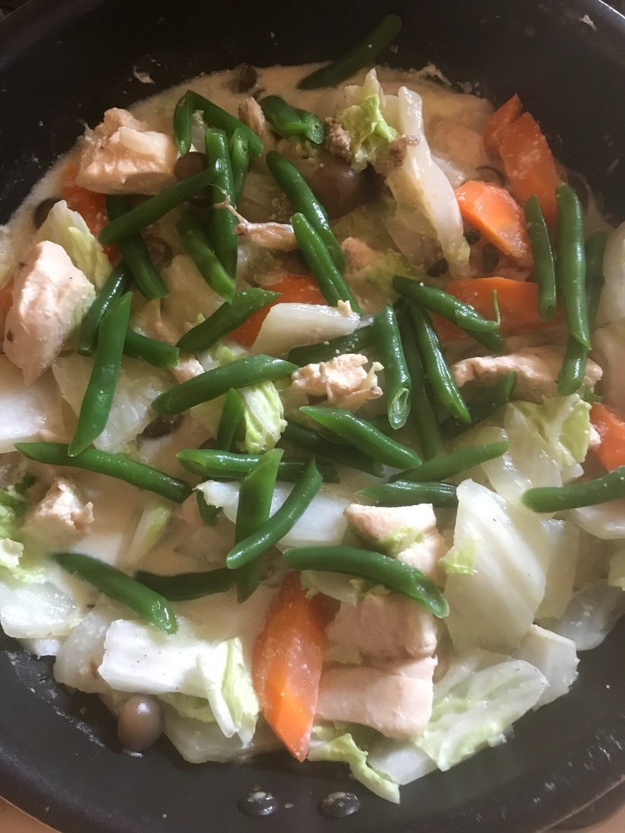 白菜と鶏胸肉の濃厚出汁×豆乳クリーム煮の画像