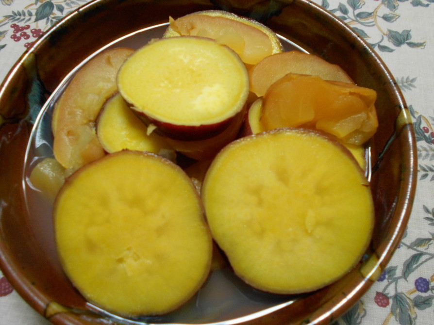 簡単！さつまいもとリンゴのレモン煮の画像