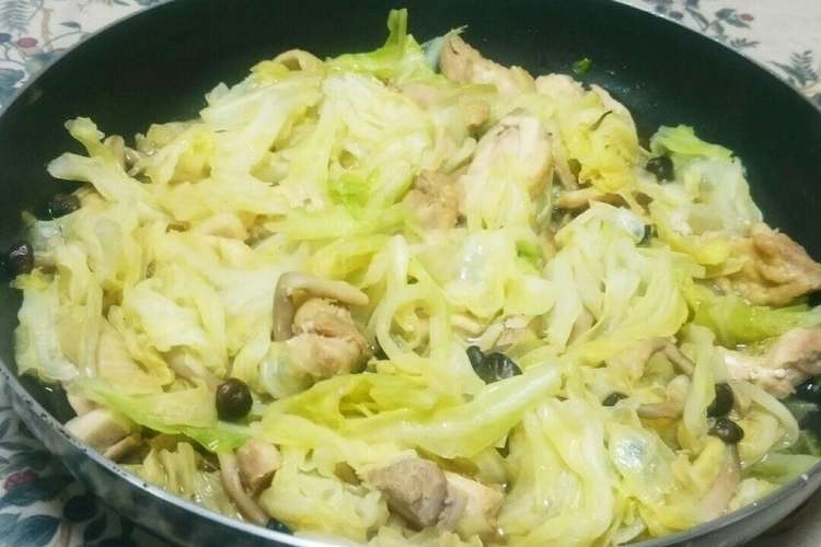 簡単 鶏肉と春キャベツのフライパン蒸し レシピ 作り方 By のり子のおかず クックパッド
