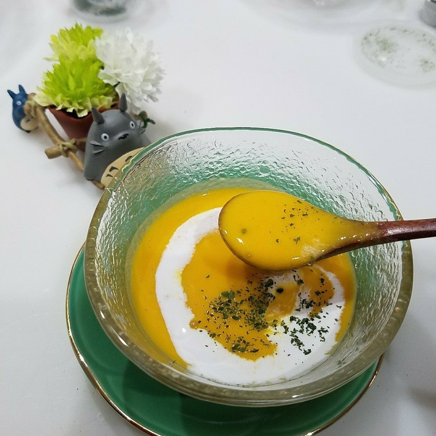 メチャ簡単で美味しいかぼちゃスープの画像