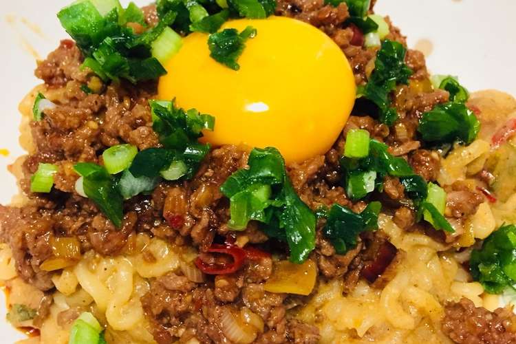 辛ラーメンをアレンジ 汁なし担々麺 レシピ 作り方 By こうし炭酸 クックパッド 簡単おいしいみんなのレシピが353万品