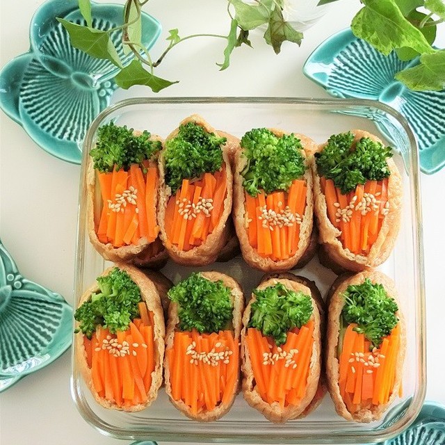 おかずお稲荷さん 作り置き お弁当 レシピ 作り方 By ｂiｂiすみれ クックパッド 簡単おいしいみんなのレシピが354万品